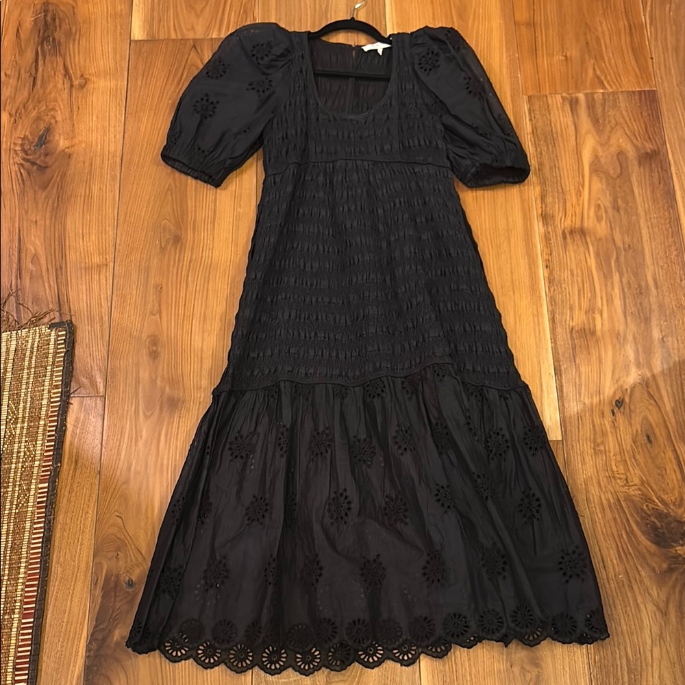 Sea New York Elegant Black Midi Dress size xs
